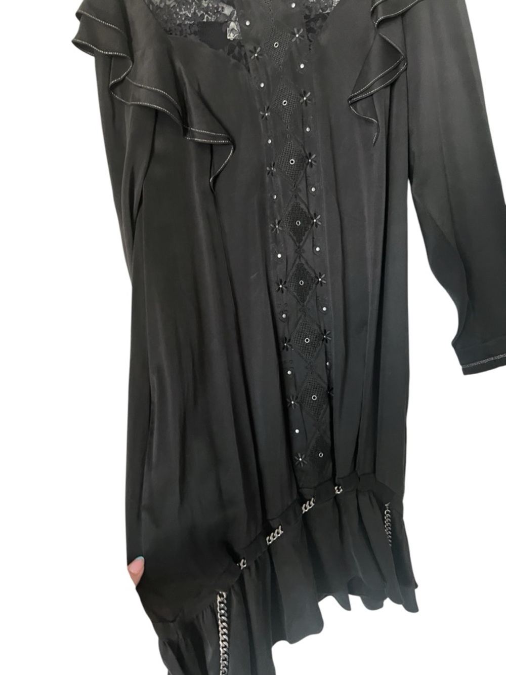 COACH Washed Silk Chain Dress (size 8) - Picture 7 of 14